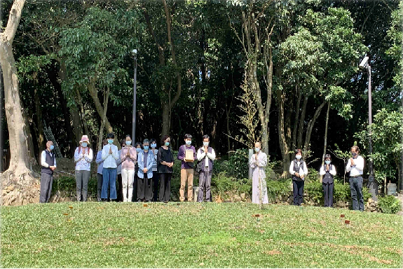 金山環保生命園區內辦理植存儀式